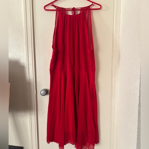 GYK Brand XXL Red Chiffon Dress - Picture 1 of 10
